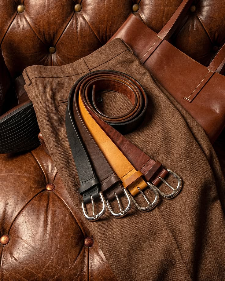 Ceinture en cuir véritable • Élégance intemporelle