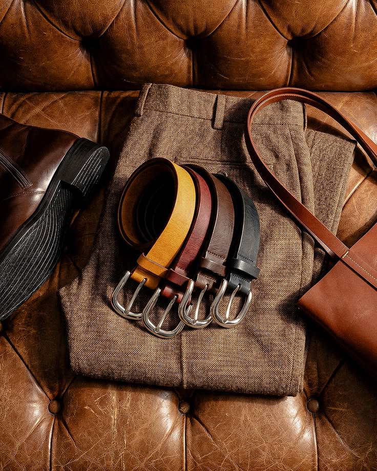 Ceinture en cuir véritable • Élégance intemporelle