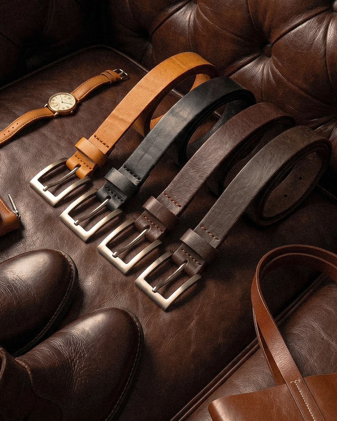Ceinture en cuir véritable • Élégance intemporelle