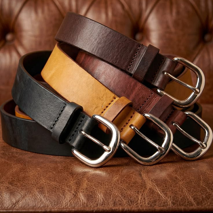 Ceinture en cuir véritable • Élégance intemporelle