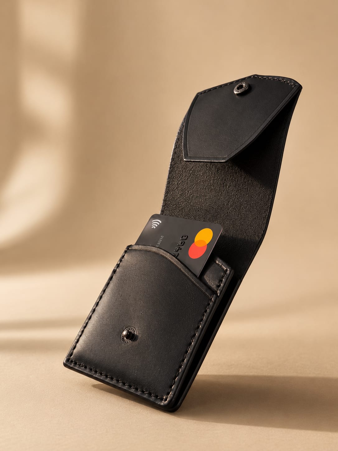 Portefeuille en cuir véritable – Fait main
